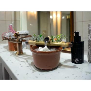 Imagem de Fonte agua bambu de mesa mini feng shui decorativa - Bambumania
