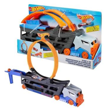 Imagem de Hot Wheels Caminhão Acrobacias City Stunt & Go GCK38