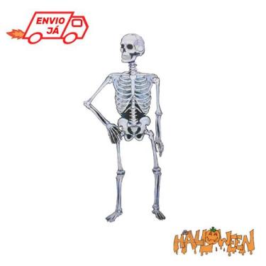 Imagem de Painel Esqueleton Articulado Halloween 1,2m - Festa Maluca