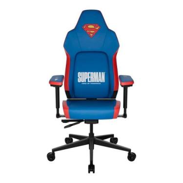 Imagem de Cadeira Gamer ThunderX3 Core Smart Superman Azul e Vermelho