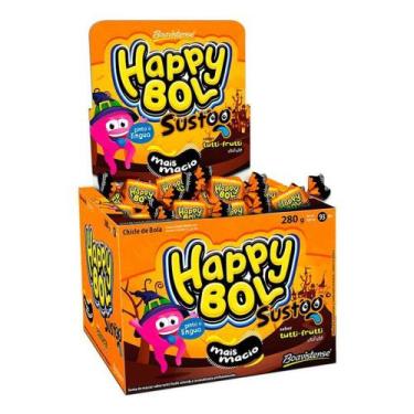 Imagem de Chiclete Happy Bol Susto Frutas c/46 - Boavistense