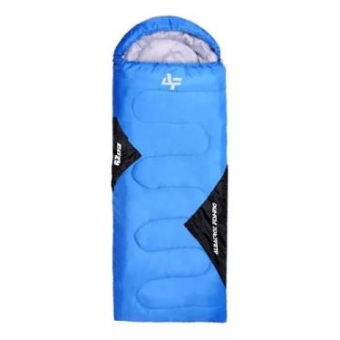 Imagem de Saco De Dormir Azul Cozy 950g Albatroz Para Acampamentos e Pescarias