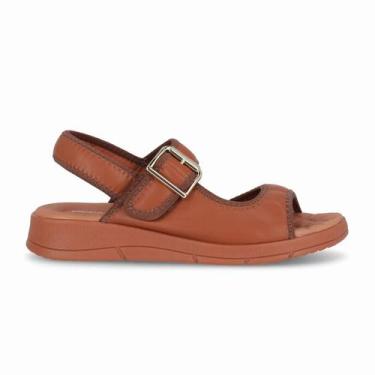 Imagem de Sandália Feminina Wide Fit Piccadilly 571019 Esporão, Ocre, 36