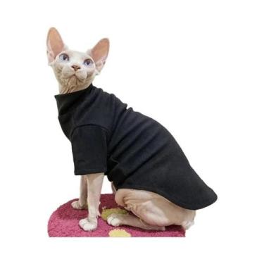 Imagem de Roupas De Algodão Macio Para Gatos Sphynx, Hoodie Para Gatinhos Cornis