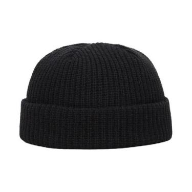 Imagem de Gorro Unissex De Lã Quente Para Inverno, Estilo Pescador, Curto, Com P