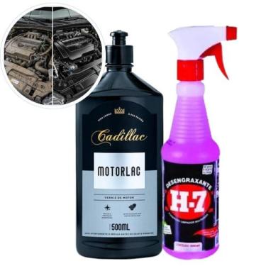 Imagem de Kit H-7 500ml + Motorlac Cadillac 500ml - Limpeza e Proteção Motor