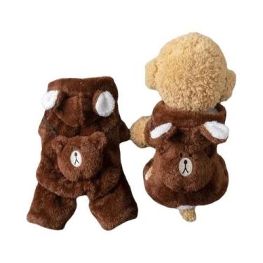 Imagem de Roupa De Inverno E Outono Com Forro De Lã Quente Para Cães E Gatos De 