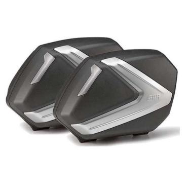 Imagem de Par Baú Lateral Givi V37nt Monokey 37 Litros Fumê