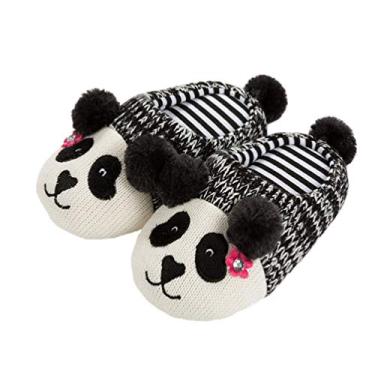 Imagem de Chinelo De Pelúcia Chinelos De Algodão De Inverno Chinelos Antiderrapantes Quentes De Animais Chinelos Felpudos Em Forma De Panda Animal Sapatos De Pelúcia Pai-filho