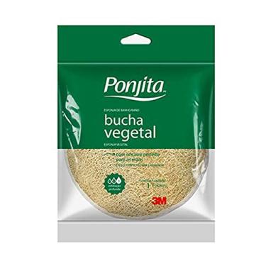 Imagem de Ponjita Vegetal - Esponja para Banho Amarela de Fibra Natural