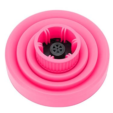 Imagem de Difusor de secador de cabelo, difusor de secador de cabelo dobrável ABS silicone difusor de secador de cabelo portátil para casa para salão de beleza(cor de rosa)
