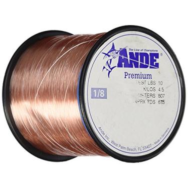 Imagem de Ande Linha de monofilamento premium com teste de 4,5 kg, rosa, carretel de 100 g (600 jardas)