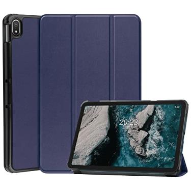 Imagem de Kepuch Couro-PU Capas Bolsas Estojos para Nokia T20 10.4" - Azul