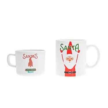 Imagem de Godinger Mug Hot Beverage Coffee Hot Chocolate Cup Santa Mugs, Set of 2