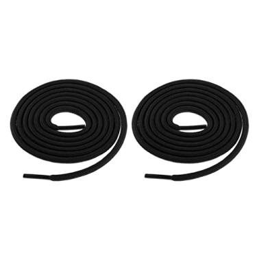 Imagem de Cadarços de Cadarços de Cadarços para 1 Par de Cadarços Brancos Vermelhos para Botas Tênis de Caminhada, Preto, como descrito