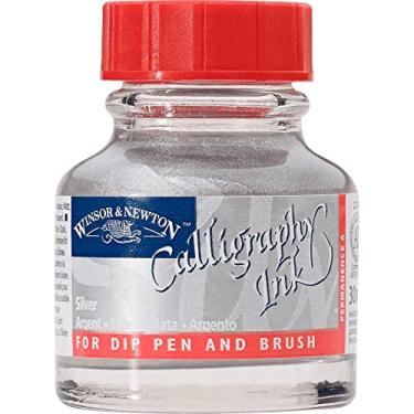 Imagem de Winsor & Newton Calligraphy Tinta para Caligrafia, Prateado (Silver), 30 ml