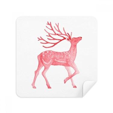 Imagem de IUCN Ameaçados de Animais Vermelhos Sika Cervo Limpador de Tela Tecido de Camurça Pacote com 2