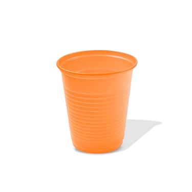 Imagem de Copo de Plástico Descartável 200ml Laranja c/ 50un Trik Trik