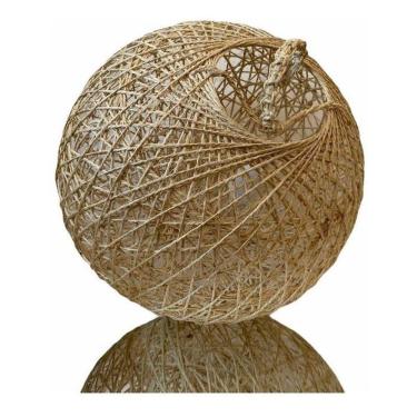 Imagem de Pendente Rustico De Barbante De Sisal Natural 30Cm