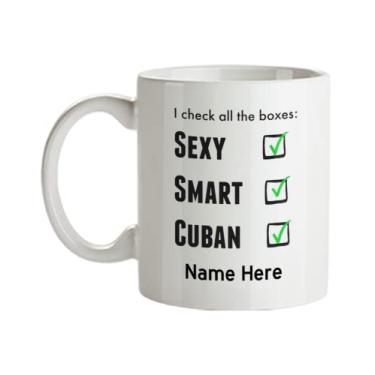 Imagem de Caneca cubana personalizada, caneca do orgulho cubano, copo de café cubano, melhores presentes cubanos, de aniversário cubano, caneca cubana com nome personalizado