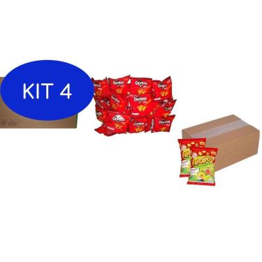 Imagem de Kit 4 Salgadinhos Elma Chips Doritos + Fandangos Presunto -