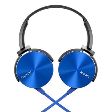 Imagem de Sony Fone de ouvido para smartphone com graves extras MDRXB450AP (azul)