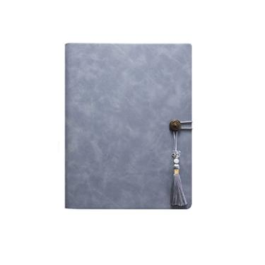 Imagem de A6 A5 B5 Caderno Espiral de Couro Falso e Diário Capa dura Livro Agenda Agenda Organizador Anel Recarregável, Cinza B5, 1 PCS