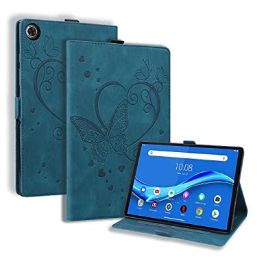 Imagem de YUNCHAO Caixa de telefone Para Lenovo Tab M10 Plus TB-X606F TB-X606X Love Butterfly Padrões de couro horizontal Caixa de couro com suporte capa para celular