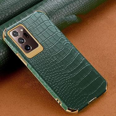 Imagem de Capa de telefone com textura de crocodilo para Samsung Galaxy Note 20 Ultra S21 S20 S10 Plus A72 A52 A51 A71 A50 A70 Capa de suporte magnético, verde sem suporte, para GalaxyA50 (A50S)