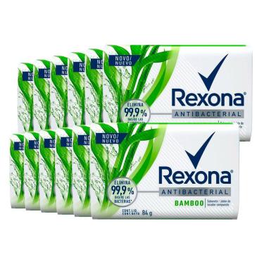 Imagem de Kit Sabonete Rexona Bamboo Fresh 84g - 12 Unidades