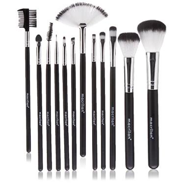 Imagem de Macrilan Kit Kp1-5C Com 12 Pinceis Para Maquiagem Cinza - Kp1-5Ccz