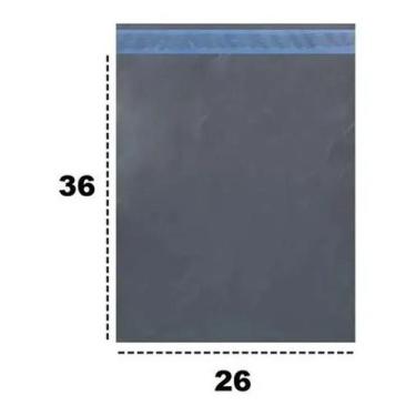 Imagem de Premier Pack Envelope Plástico De Segurança 250 Unidades 26X36 Cm Cinz
