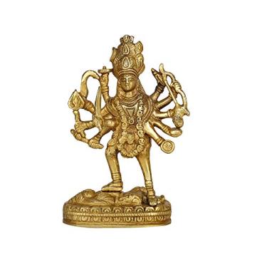 Imagem de Guru JEE estátuas de latão Deusas hindu Maa Kali em pé Pooja Mandir Presentes para casa