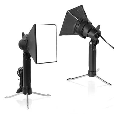 Imagem de Meking Mini kit de iluminação fotográfica Softbox, lâmpada LED de iluminação contínua portátil de 10 x 12 cm com difusor dobrável para estúdio de mesa de vídeo, sessão de pequenos produtos, 2