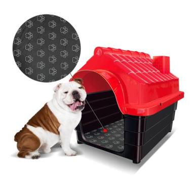 Imagem de Casa Em Plástico Para Cachorros N4 Com Colchão - Mecpet