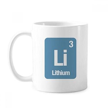 Imagem de Li Lítio Elemento Químico Caneca Cerâmica Cerâmica Café Porcelana Utensílios de Mesa