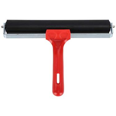 Imagem de Rolo de borracha Brayer, rolo de pintura de diamante, ferramenta de rolo de impressão de tinta para artesanato, pintura, carimbo de bloco (20cm)