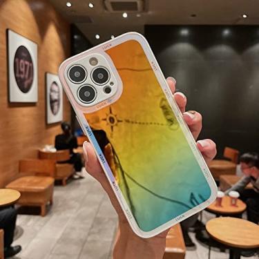 Imagem de Capa de telefone espelho de luxo bling para iphone 12 pro max 13 mini 11 10 7 8 plus x xs max xr aurora laser eletropalte capa dura, xuancai, para iphone x