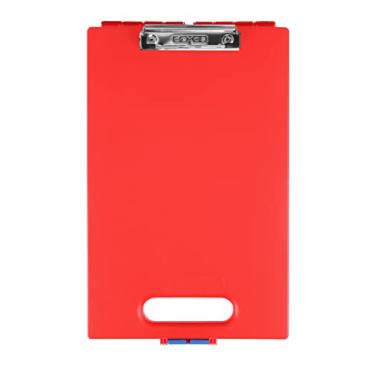 Imagem de Dexas Prancheta de armazenamento com alça, vermelha