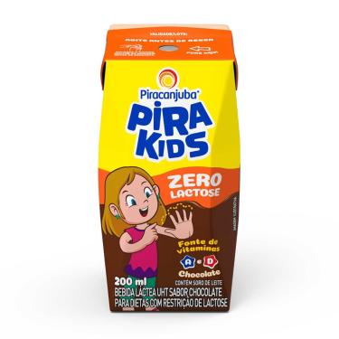 Imagem de Pirakids Bebida Láctea Zero Lactose Chocolate com 200ml Piracanjuba 200ml