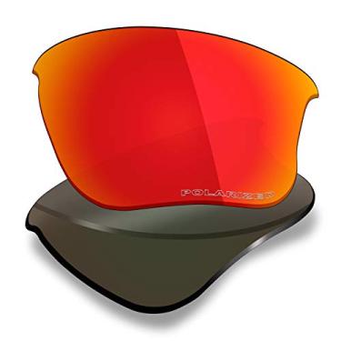Imagem de Lentes de reposição da Mryok para Oakley Flak Jacket XLJ - Opções, Anti-seawater Corrosion Polarized - Fire Red, One Size