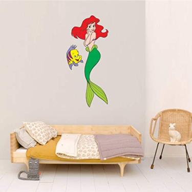 Imagem de Adesivo De Parede Decorativo Pequena Sereia 50x110cm
