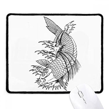 Imagem de Mousepad para pesca chinesa Swimming Tradition Tapete de borracha para jogos