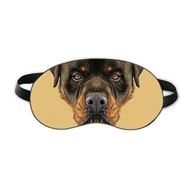 Imagem de Black Feroz Rottweiler Dog Pet Animal Sleep Eye Shield Soft Night Blinfold Shade Cover