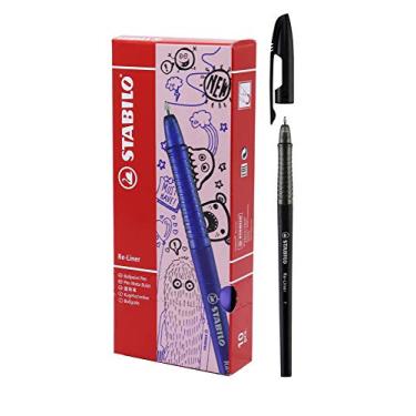 Imagem de Caneta Esferográfica, Stabilo, 50.8600, Preta, Pacote De 10, Stabilo