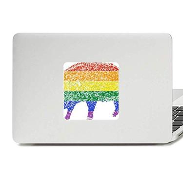 Imagem de Rainbow Gay Porco LGBT Decalque Vinil Paster Laptop Adesivo Decoração PC