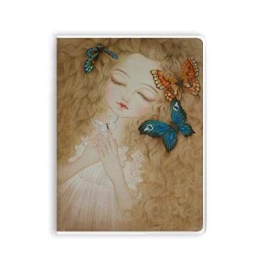 Imagem de Caderno de pintura chinesa Dress Butterfly Pretty Girl Diário capa macia