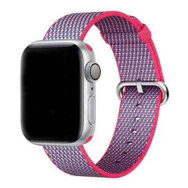 Imagem de Pulseira Nylon, compatível com Apple Watch (Rosa Xadrez, 38/40/41)
