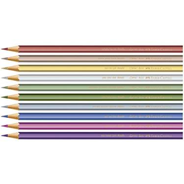 Imagem de Lápis Hex Color Ecolapis 10 Cores Metálico - Faber Castell, Multicor