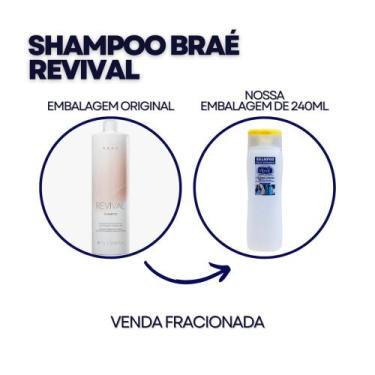 Imagem de Shampoo Revival Braé Immediate Reconstruction Fracionado 240ml - Shamp